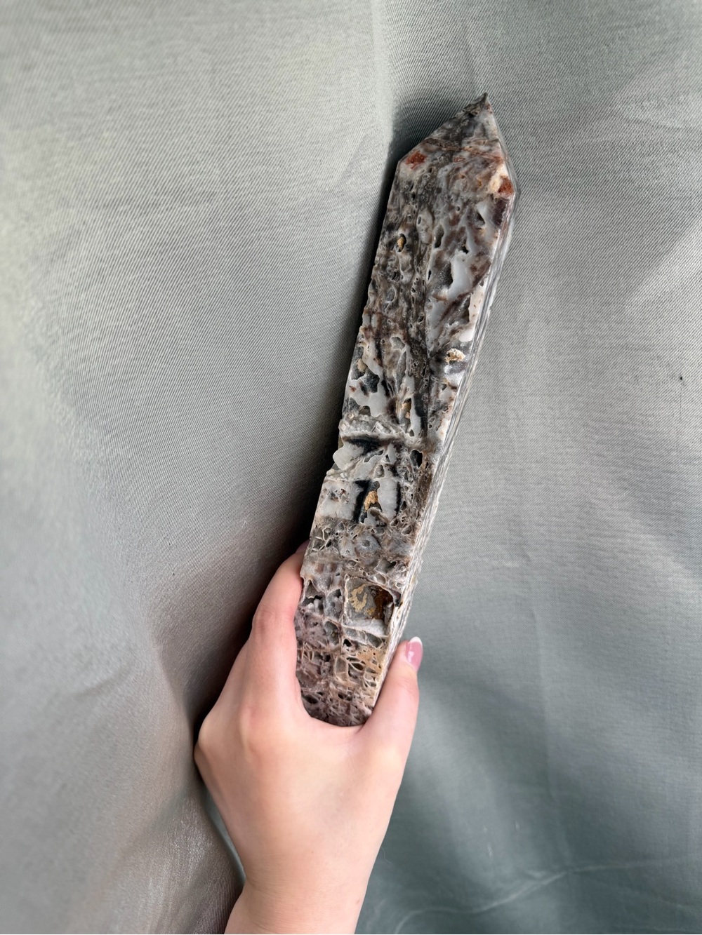 XXXL Genuine Crystal Sphalerite Tower with Druzy Inclusions